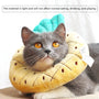 Pet Cat Collar Fruit Shaped Recovery Adjustable Cotton Blends Neck Prevent Bite Recover Cat Dog Elizabeth Pet Protection Collars