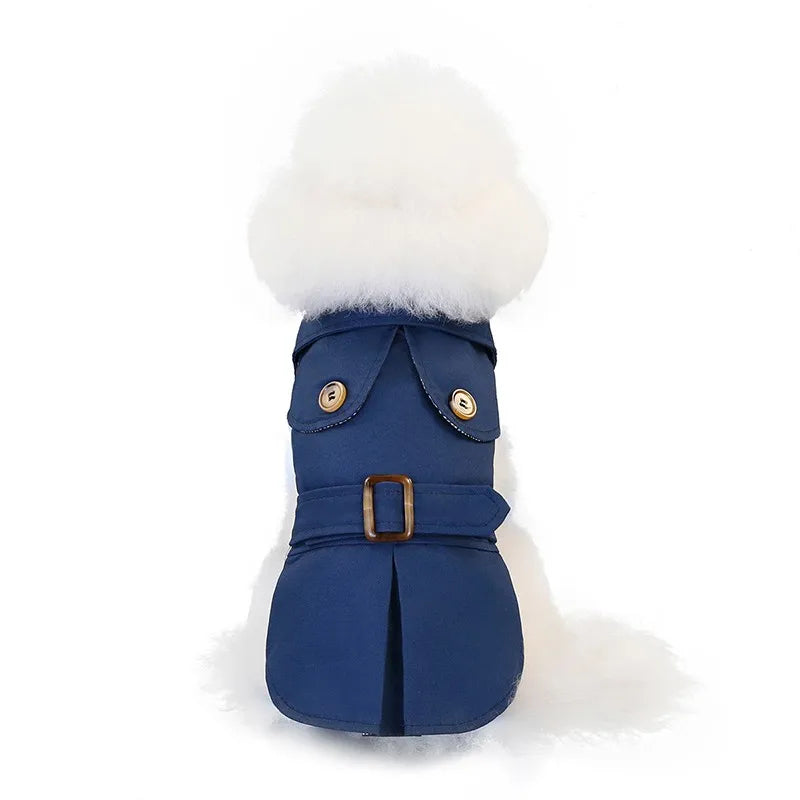 British Style Pets Dog Clothes Winter Thicken Jacket Coat Costumes Hoodies Clothes for Small Puppy Dogs Cat Clothing