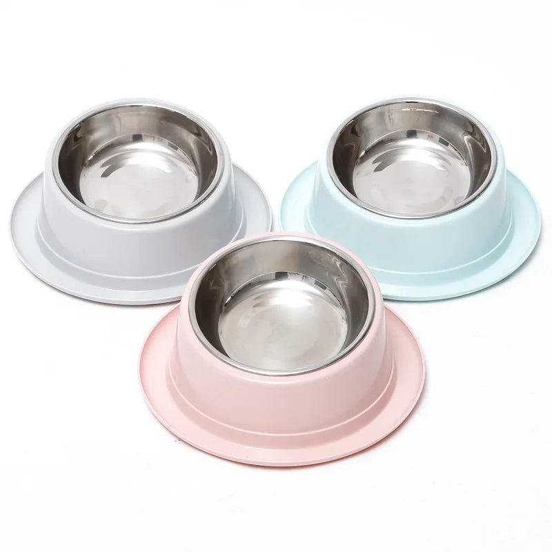 Cat Feeder Slope Anti-Ant Food Bowl For Cat Pet Accessories Dog Bowl Quality Stainless Steel Container For Cats Pet Supplies