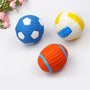 Popular Toys Elasticity Balls Sounding Toy Latex Rugby Tennis Teeth Cleaning Training Pet Product Molar Bite Rubber Chew Ball