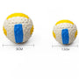 Popular Toys Elasticity Balls Sounding Toy Latex Rugby Tennis Teeth Cleaning Training Pet Product Molar Bite Rubber Chew Ball