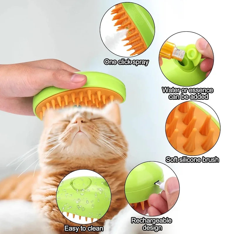 Steamy Pet Brush