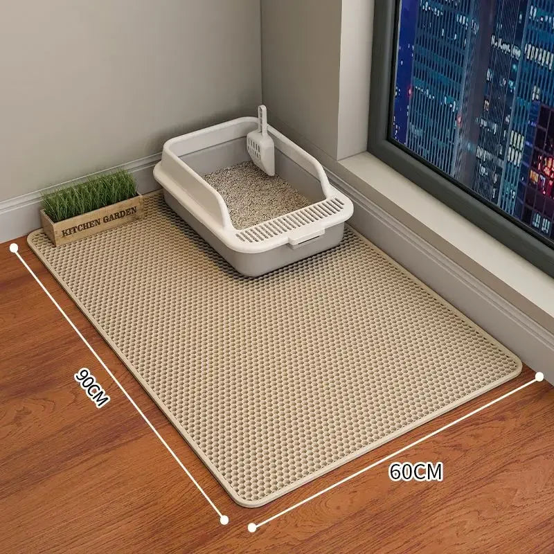 Cat Litter Mat Pet Toilet Waterproof Double Layer Pet Litter Box Mat Nonslip Sand Cat Washable Mat Clean Pad Pet Clean Supplies