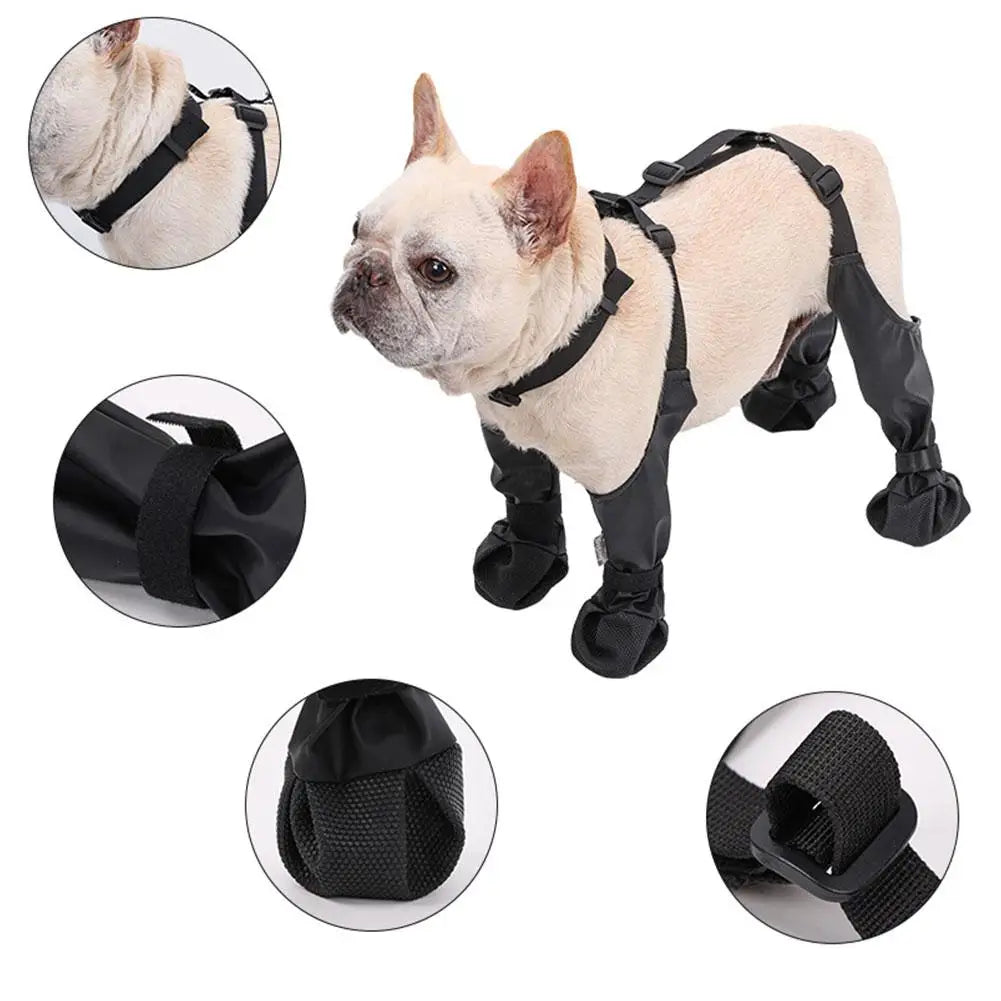 Adjustable and Connected Dog Boots - Ultimate Paw Protection