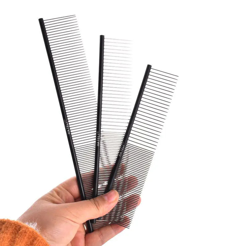 16/19/22cm Pet Hair Comb Dog Grooming Profesional Stainless Steel Pin Comb Removes Hairs Cat and Dogs Beauty Massage Combs