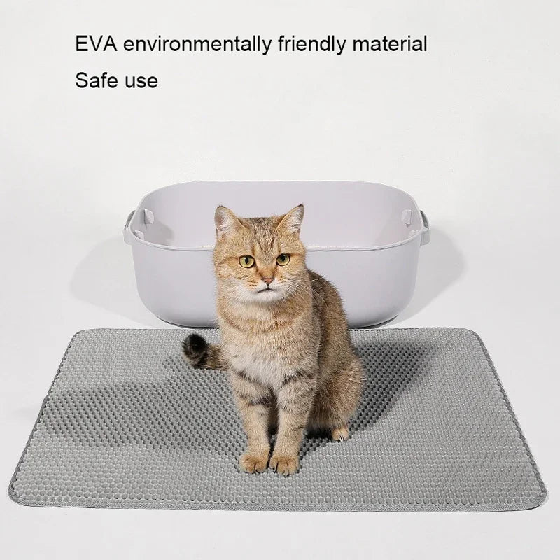 Cat Litter Mat Pet Toilet Waterproof Double Layer Pet Litter Box Mat Nonslip Sand Cat Washable Mat Clean Pad Pet Clean Supplies